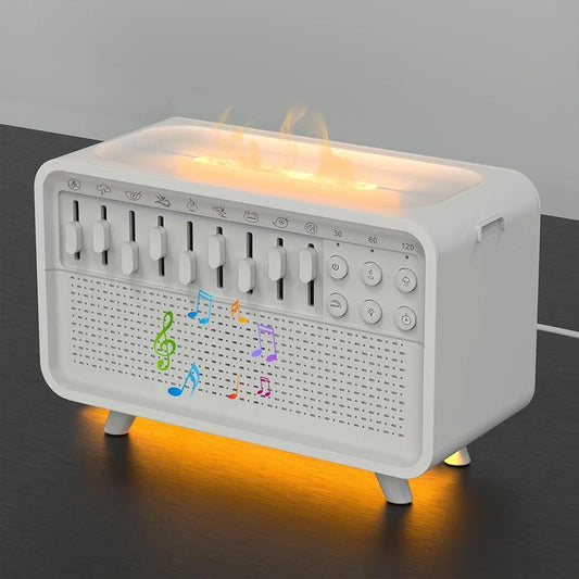 3 in 1 Bluetooth-Compatible Speaker White Noise Sleep Aid Night Light Humidifier All-In-One Machine Free 8 Goup Nature Sound